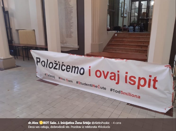 Studenti „preuzeli kontrolu“ nad Rektoratom BU 3 univerzitet2