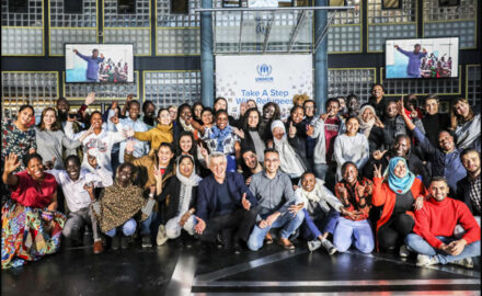 UN-High-Commissioner-for-Refugees-Filippo-Grandi-meets-a-group-of-refugees-attending-the-Global-Refugee-Forum-in-Geneva