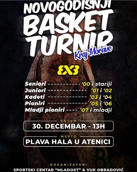 Novogodišnji basket turnir "Kraj Morave" 1 basket