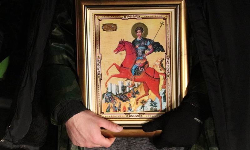 Pešice od Beograda do Podgorice kako bi odbranili svetinje 5 CACAK HODOCASCE SVETINJE C.GORA 13022020 MNA MILOS LUKIC 04