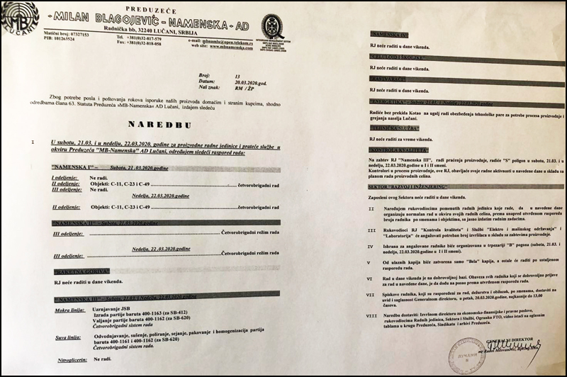 naredba lučani
