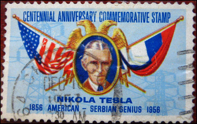 Tesla poštanska marka u Americi izdata davne 1956