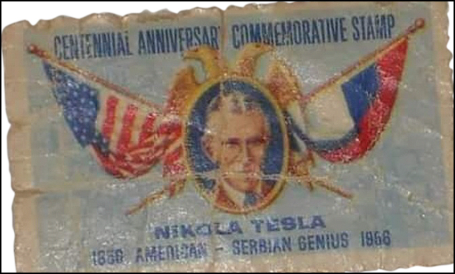 Tesla poštanska marka u USA izdata davne 1956