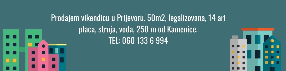 Prodaje se vikendica u Prijevoru 1 oglas1