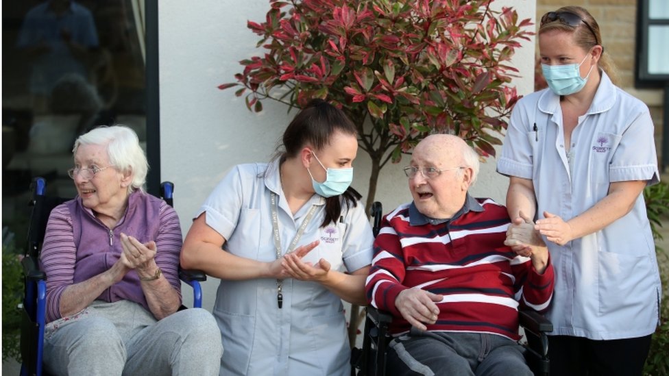 care home staff and residents