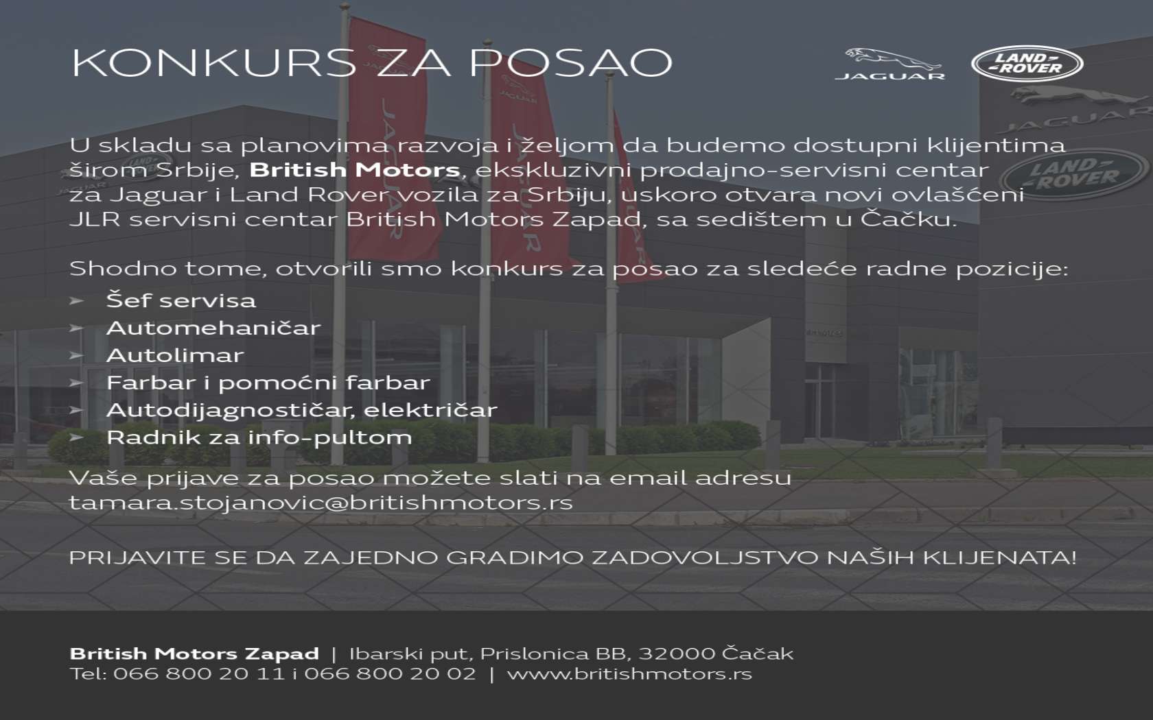 Novi oglasi za posao 1 Konkurs za posao 1080x1080 1