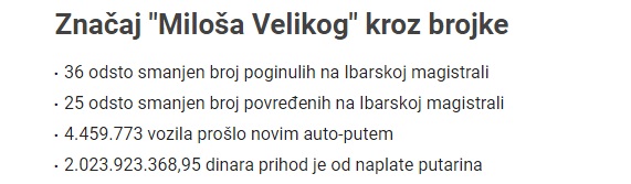 Broj nastradalih na Ibarskoj manji za trećinu 2 autoput 1