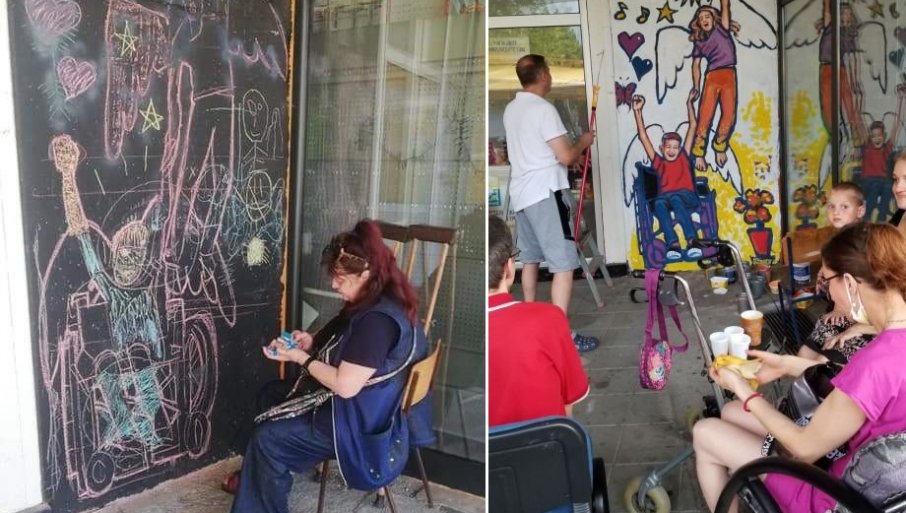 Srbija dobila prvi mural koji su oslikale osobe sa invaliditetom (FOTO, VIDEO) 2 mural f