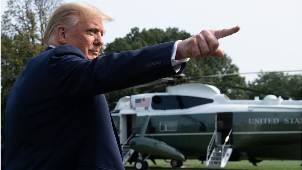 Korona virus, predsednik i Amerika: Šta će se desiti ako Tramp ne može da obavlja predsedničke dužnosti zbog Kovida-19 3 Trump and Marine One
