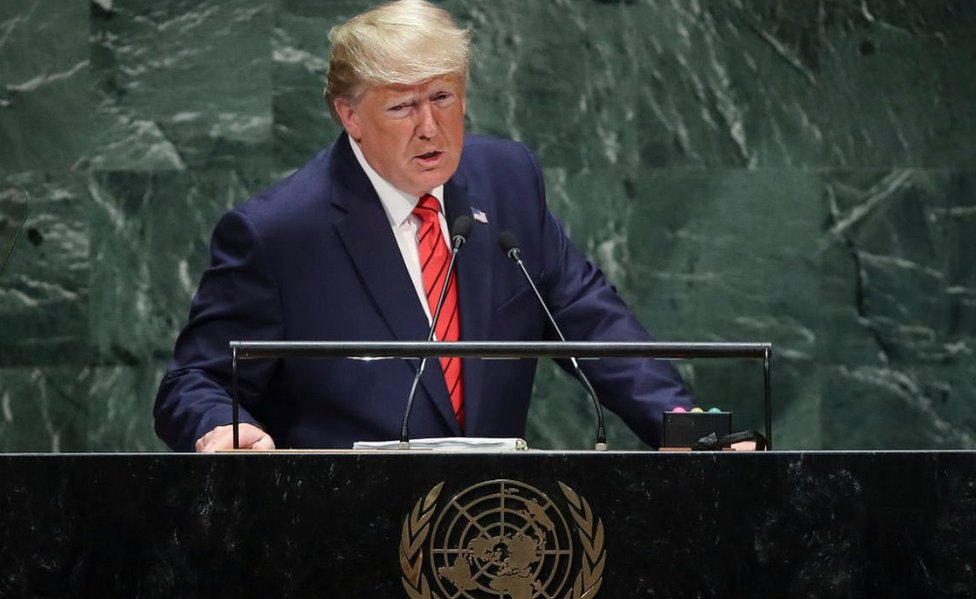 President Trump addressing UN, 24 Sep 2019