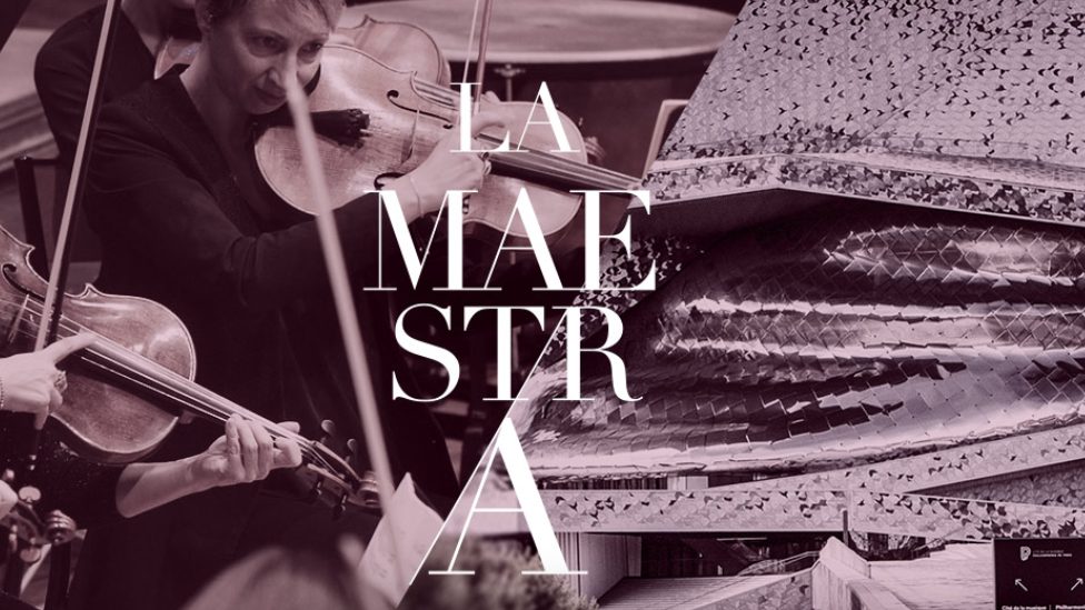 Muzika i korona virus: Mlada žena od voćarke na venecuelanskom selu postala dirigentkinja orkestra u Parizu – za samo tri meseca 5 A poster of the La Maestra competition