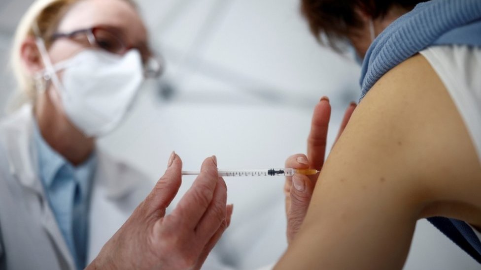 A vaccination takes place in France