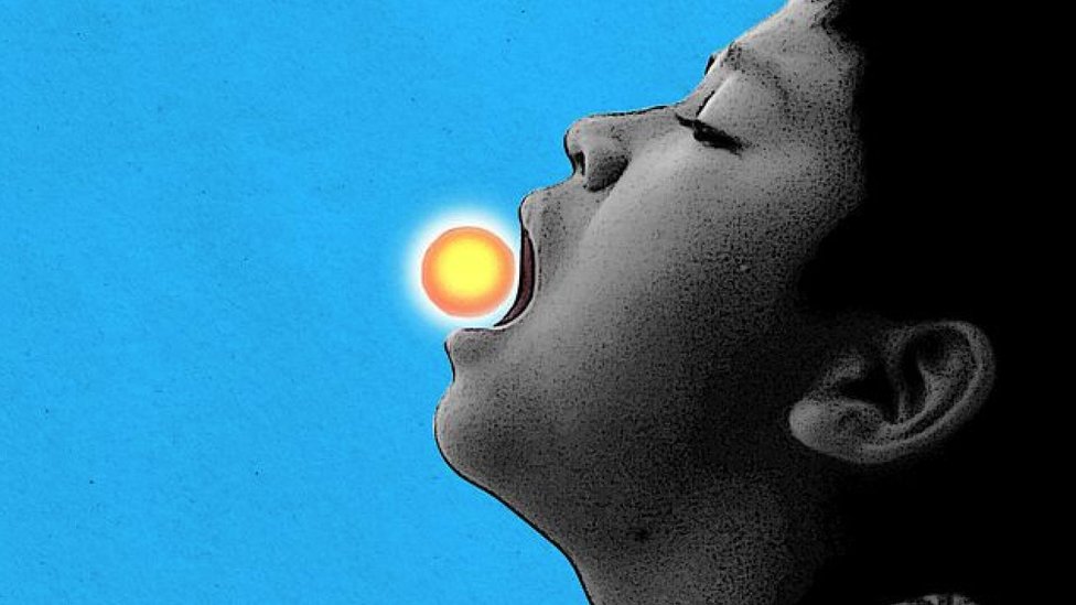 Korona virus i vitamin D: Zašto vam je potreban i kako može da pomogne u borbi protiv virusa kao što je Kovid 1 Illustration of a child eating a vitamin that looks like the Sun
