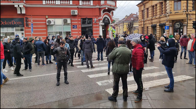 Protest zbog mera Kriznog štaba 3 protest cacak 1