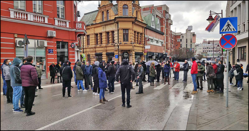 Protest zbog mera Kriznog štaba 4 protest cacak 2