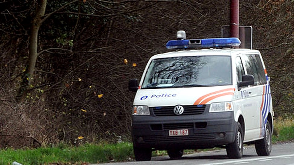 File pic of Belgian police van