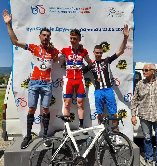 Biciklisti Borca uspešni na trci u Beranovcu 2 Senior Marko Danilovic Kup Srbije Beranovac 2021