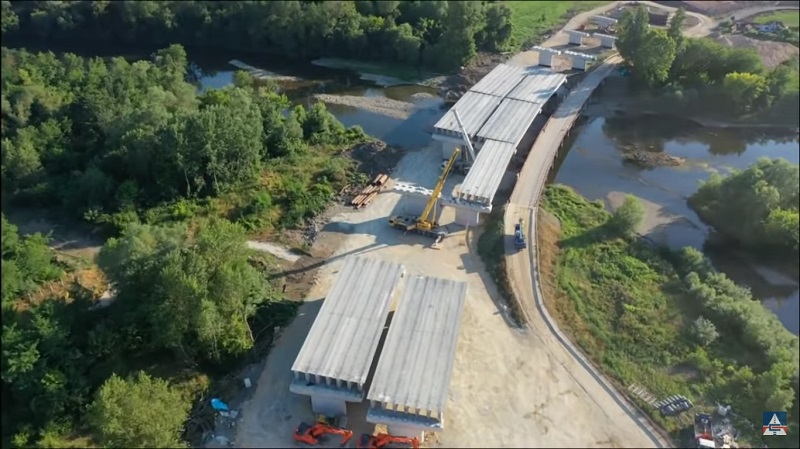 Premošćena Zapadna Morava u Pakovraću (VIDEO) 1 MOST