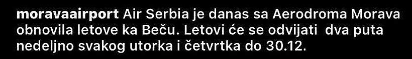Fake news na naprednjački način 1 aerodrom morava