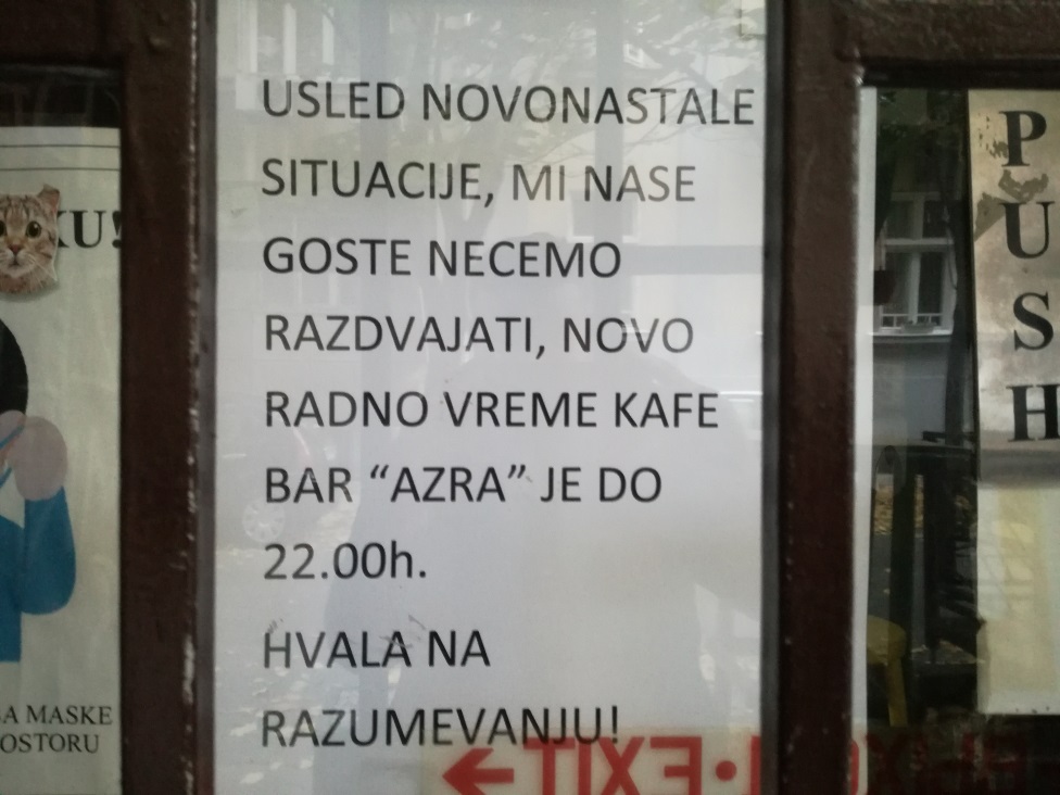 Virus korona u Srbiji: Mogu li mere u Srbiji biti strože od kovid propusnica 4 kafić
