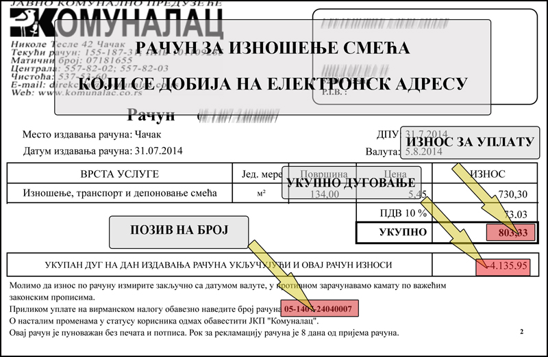 mesecni mail