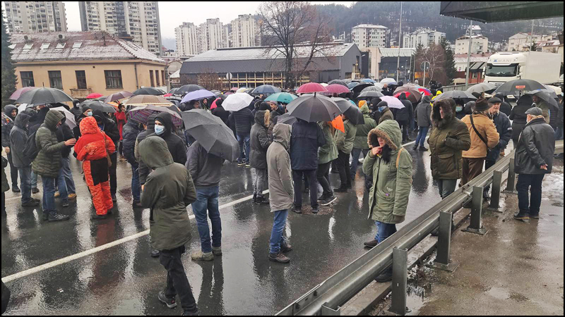 Blokada Zlatiborskog puta 2 Uzice blokada 2a