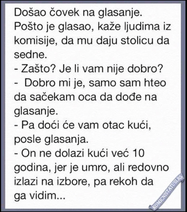 otac na glasanju