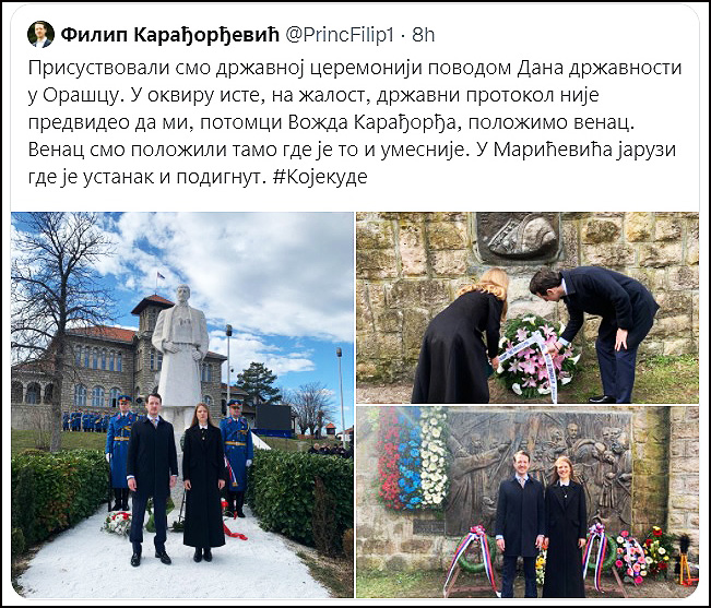 Karađorđevići nepoželjni na proslavi u Orašcu 1 Karadjordjevici