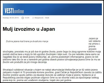 mulj izvozimo