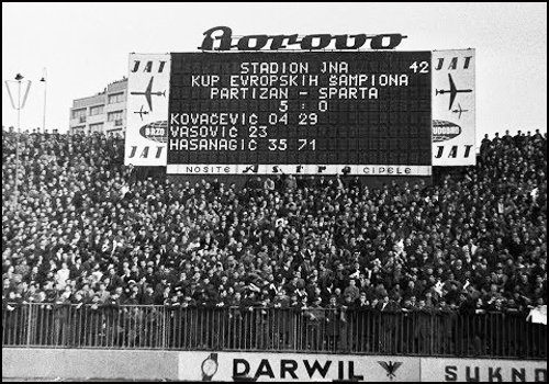 Dan kada je Partizan "izrešetao" prašku Spartu 4 Partizan rezultat na semaforu 5.3.2022