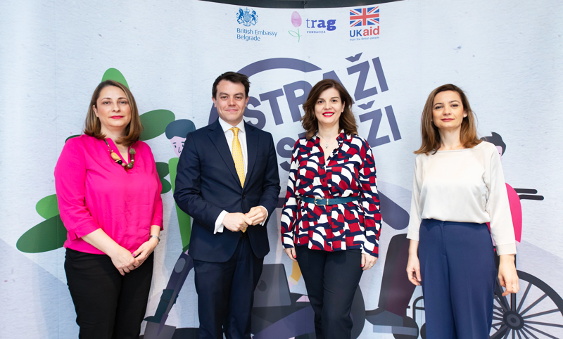 Svetlana Radosavljevic Trag fondacija Tomas Rajt sef programskog Fonda za dobru upravu Britanske ambasade Biljana Dakic DJordjevic Trag fondacija Natasa Radovic Britanska ambasada