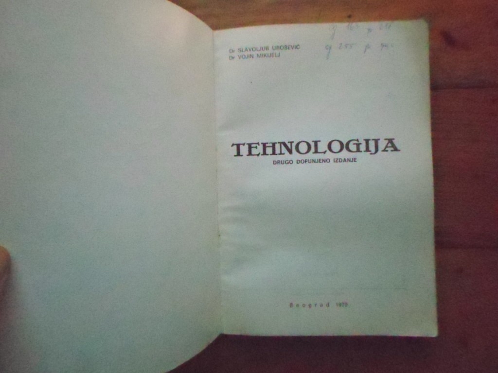 IN MEMORIAM: dr Slavoljub Urošević 1 SLAVOLJUB UROSEVIC VOJIN MIKIJELJ TEHNOLOGIJA slika O 116297349