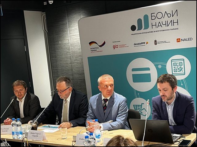 Konferencija za medije Istrazivanje stavova gradjana o sivoj ekonomiji govornici