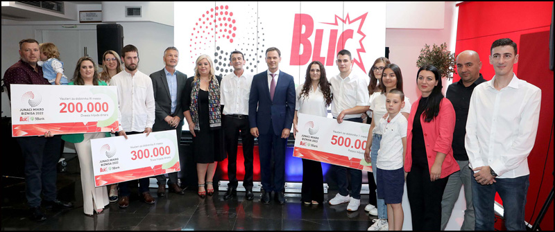 Sinisa Mali sa pobednicima Junacima mikro biznisa