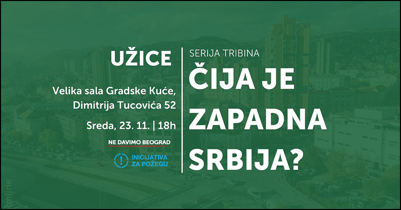 tribina u uzicu ne davimo beogad