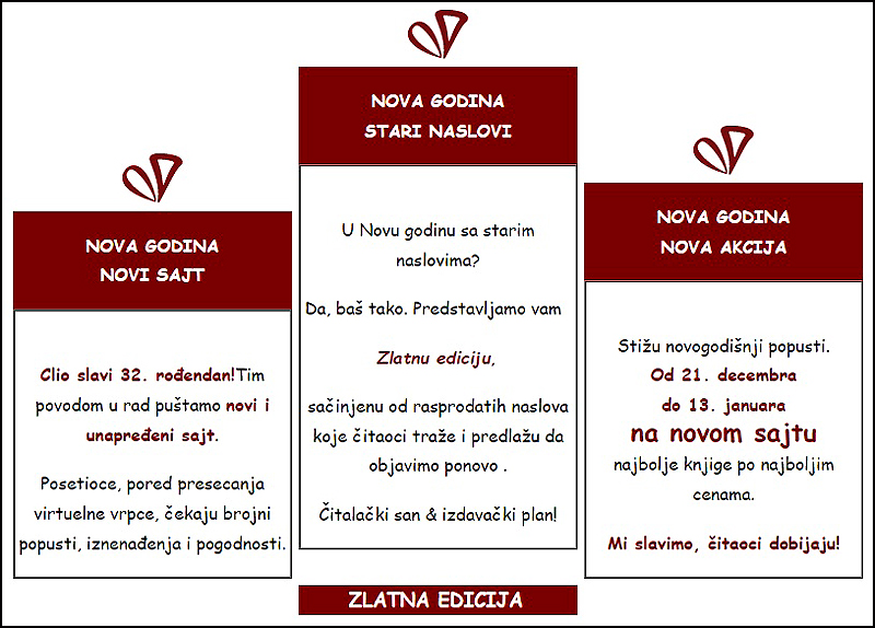 Clio: Mi slavimo, čitaoci dobijaju 2 Klio