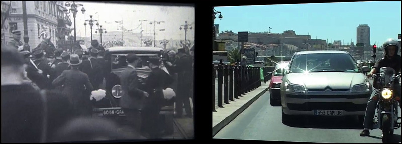 Film&video u Galeriji: Vladimir Nikolić i Stevan Vuković 1 Prikaz nacina projekcije video rada Vladimira Nikolica pod nazivom Prvo ubistvo 2008
