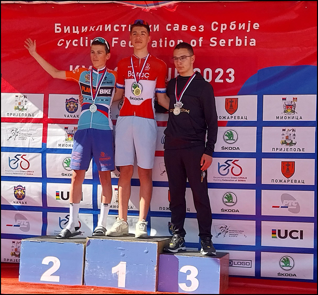 Dobar start sezone za čačanske bicikliste 2 Kadet Stefan Vucicevic Kup Srbije Novi Sad 2023