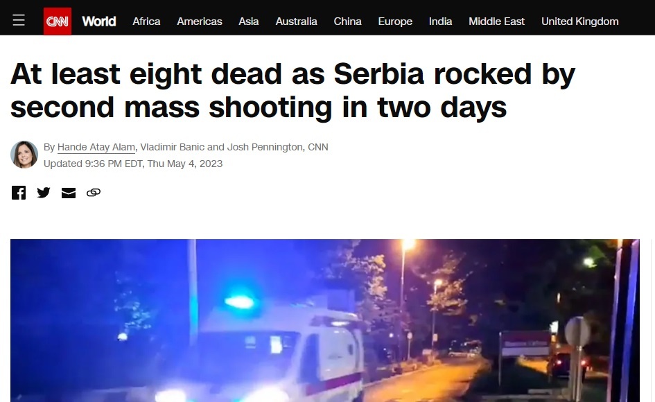 Svi svetski mediji pišu o novom napadu u Srbiji 1 cnn1