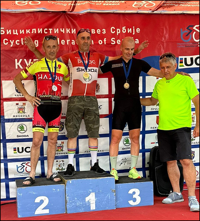 Novih šest titula državnog prvaka za bicikliste Borca 5 Prvenstvo Srbije 2023 masters D