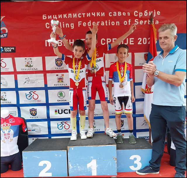 Novih šest titula državnog prvaka za bicikliste Borca 2 Prvenstvo Srbije drum 2023 U11
