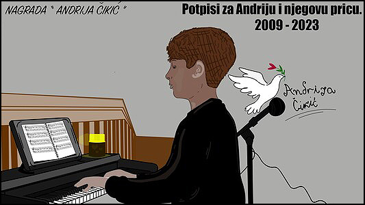 Peticija Ministarstvu kulture da se nagrada mladih pijanista nazove po Andriji Čikiću, dečaku ubijenom u Ribnikaru 1 Andrija Cikic Peticija