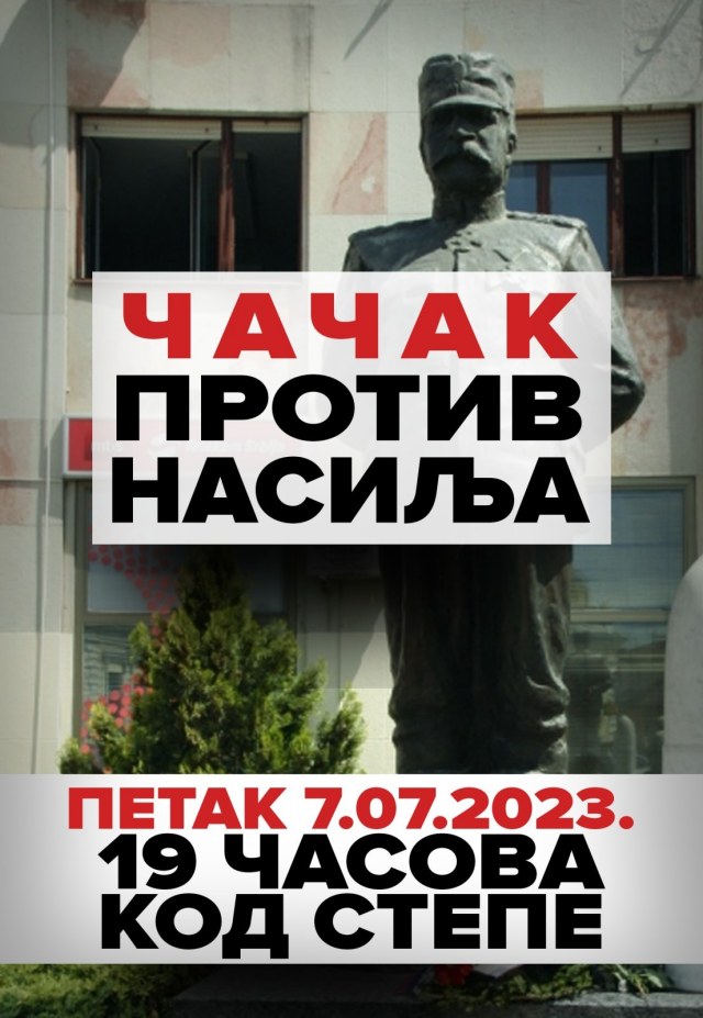 Protest protiv nasilja u Čačku i ovog petka 2 protest 1