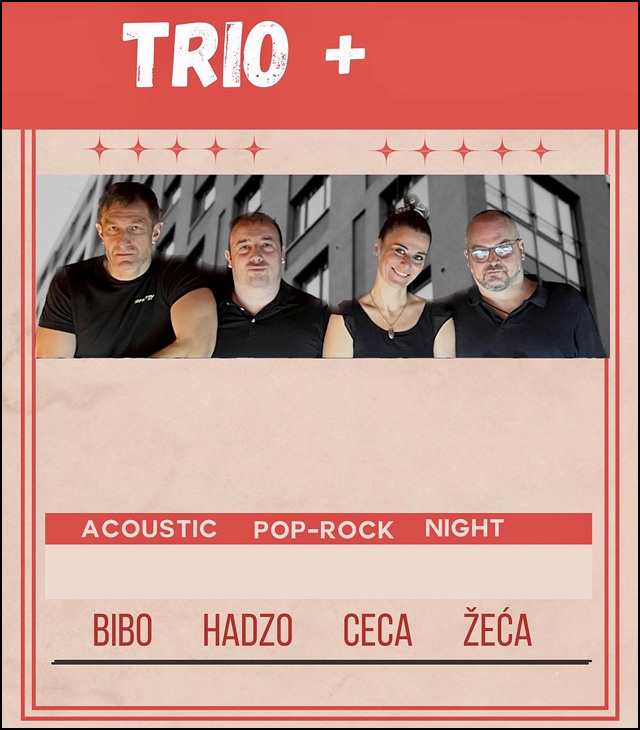 ТRIO ACOUSTIC POP ROCK NIGHT