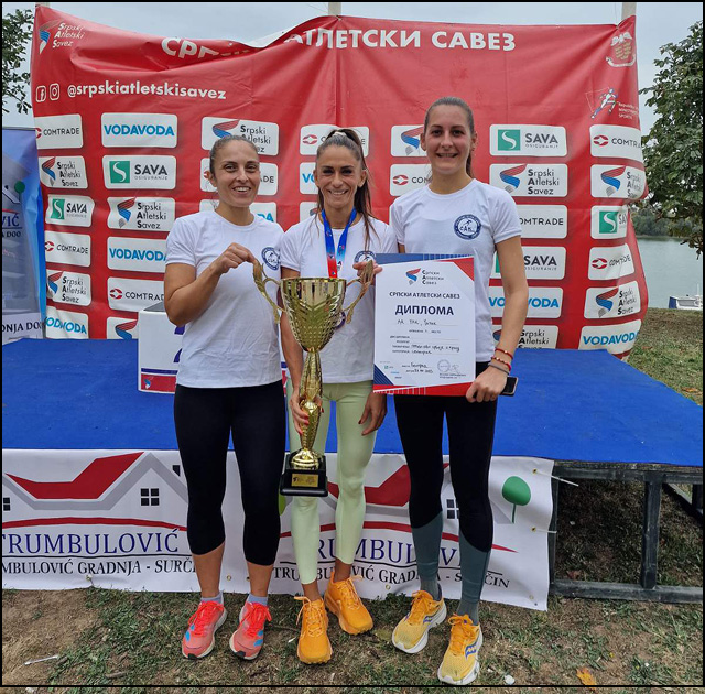 Ekipne sampionke Srbije.Jagoda Stolic Nevena Jovanovic Jelena Paunovic