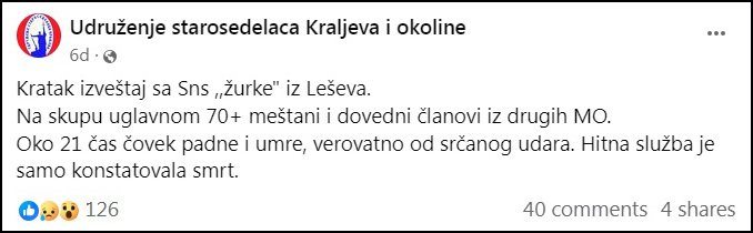 Naprednjačka šatra i u Donjoj Trepči, Leševu ... 4 Lesevo satra