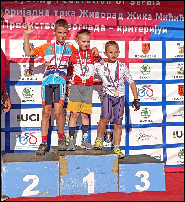 Pocetnik Damjan Dimitrijevic na postolju Usce 2023