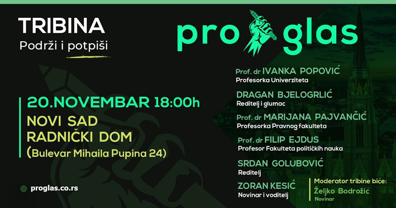 NAJAVA PROGLAS NOVI SAD 2