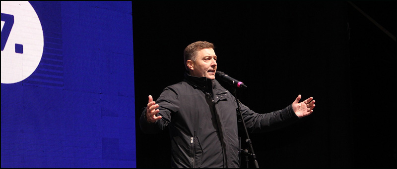 Nebojsa Zelenovic na bini u Sapcu Foto Zajedno