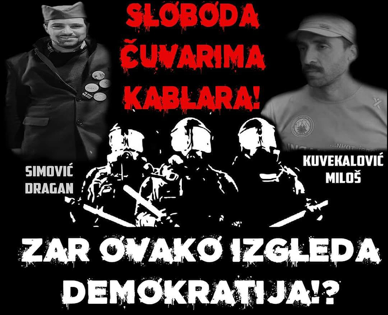 Tužilaštvo protiv građanskih aktivista 7 cuvari kablarar